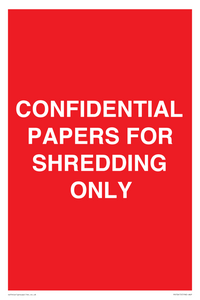 CONFIDENTIAL PAPERS FOR SHREDDING ONLY